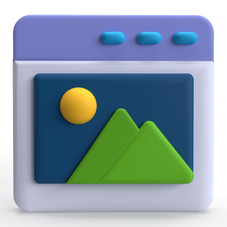 Web Gallery  3D Icon