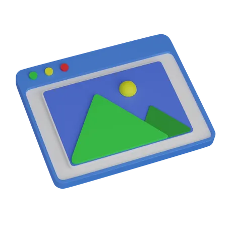 Web Gallery  3D Icon