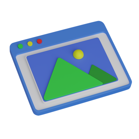 Web Gallery  3D Icon