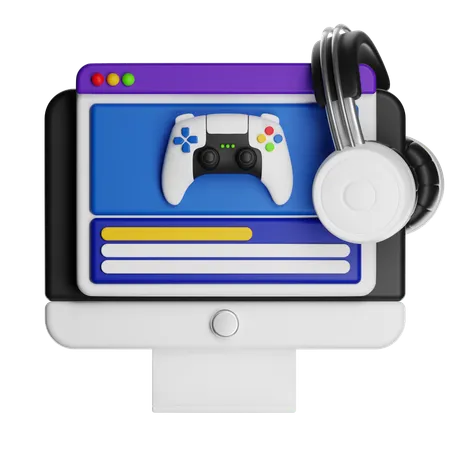 Web Game  3D Icon
