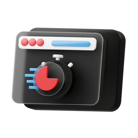 Webgeschwindigkeit  3D Icon