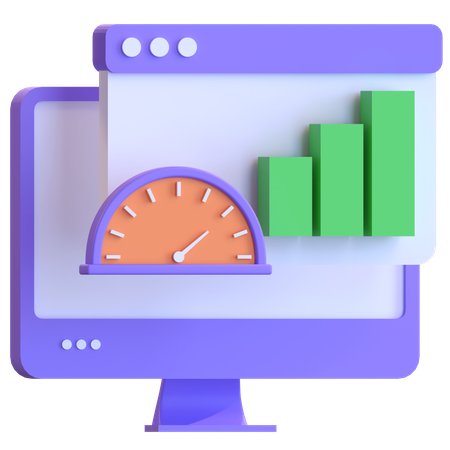 Webgeschwindigkeit  3D Illustration