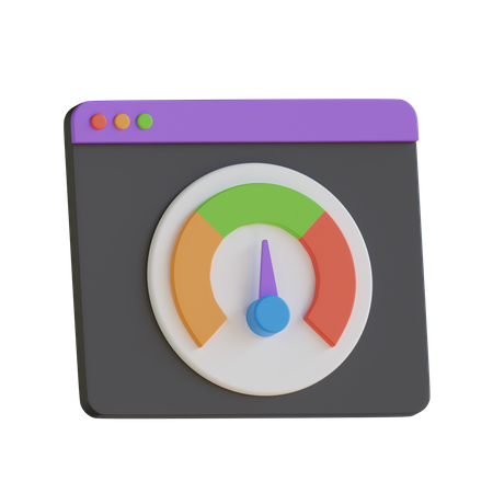 Webgeschwindigkeit  3D Icon