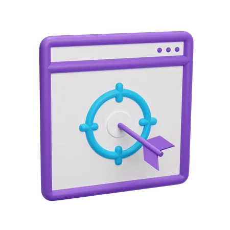 Web Goal  3D Icon