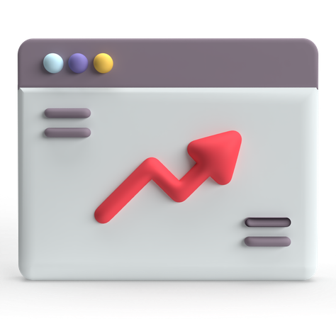 Web Growth  3D Icon