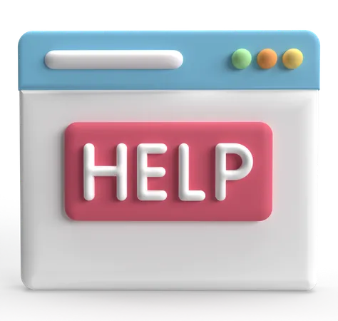 Web Help  3D Icon