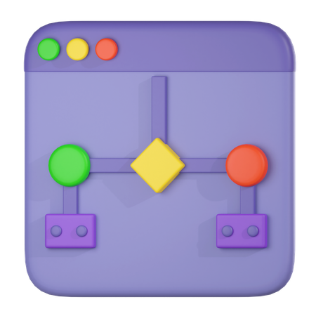 Web Hierarchy  3D Icon