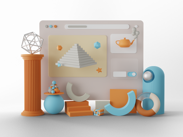 Web Homepage  3D Icon
