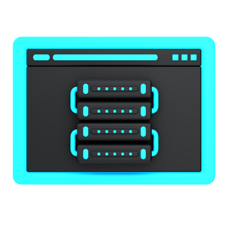 Web hosting  3D Icon