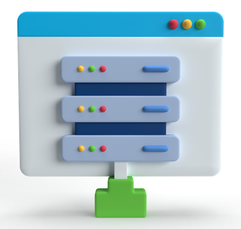 Web Hosting  3D Icon