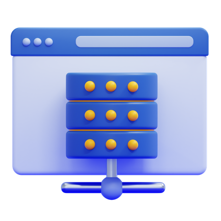 Web Hosting  3D Icon