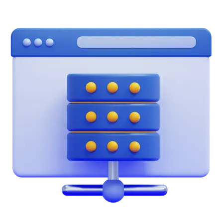 Web Hosting  3D Icon