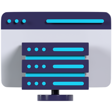 Web Hosting  3D Icon