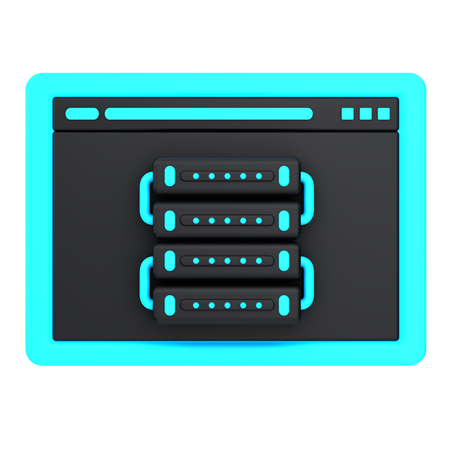 Web hosting  3D Icon