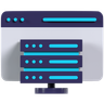 3d web hosting illustration