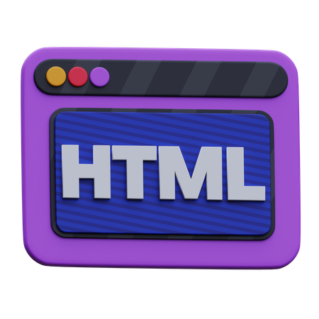 Web Html  3D Icon