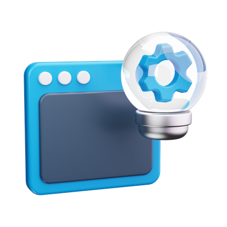 Web Idea  3D Icon