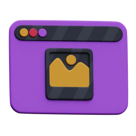 Web Image  3D Icon