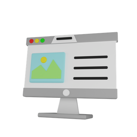 Web Image  3D Icon