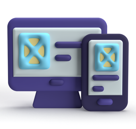 Web Layout  3D Icon