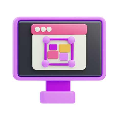 Web Layout  3D Icon