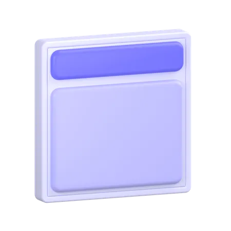 Web Layout  3D Icon