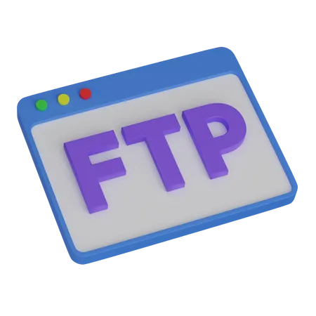 Web Layout Ftp  3D Icon