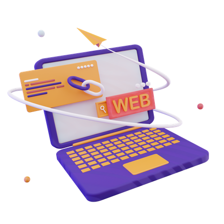 Web Link  3D Icon