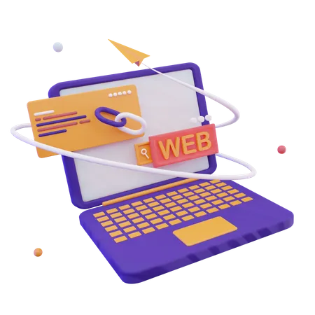 Web Link  3D Icon