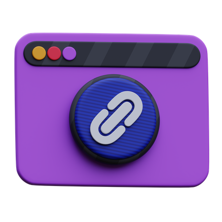 Web Link  3D Icon