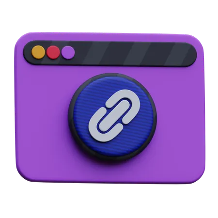 Web Link  3D Icon