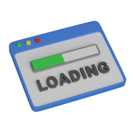 Web Loading  3D Icon