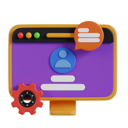 Web Login  3D Icon