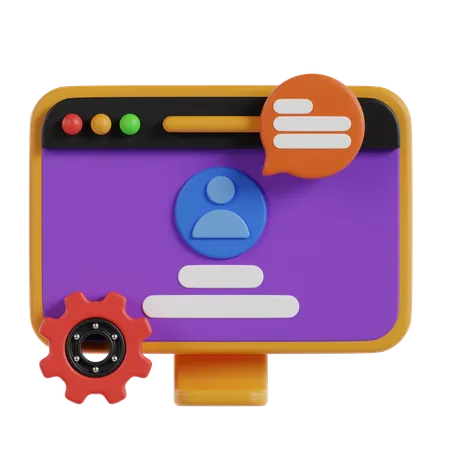 Web Login  3D Icon