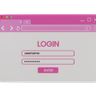 3d web login logo