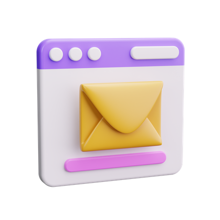 Web Mail  3D Icon