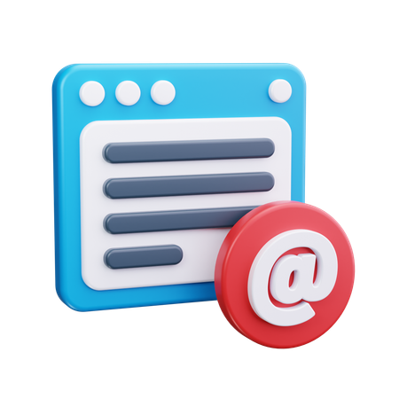 Web Mail  3D Icon