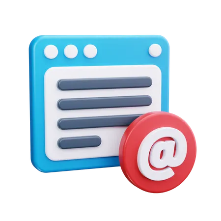 Webmail  3D Icon