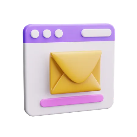 Web Mail  3D Icon