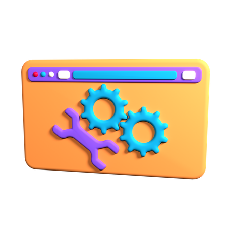 Web Maintenance  3D Icon