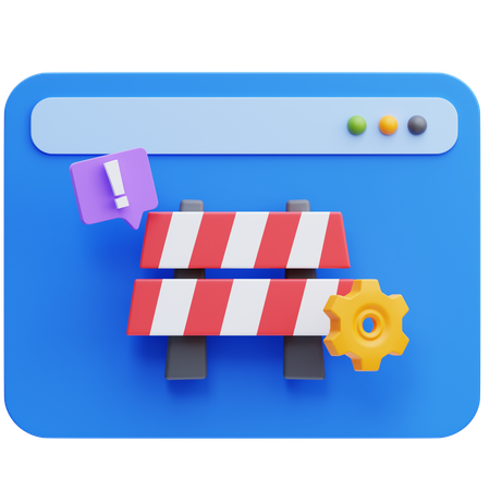 Web Maintenance  3D Icon