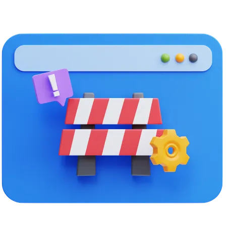 Web Maintenance  3D Icon