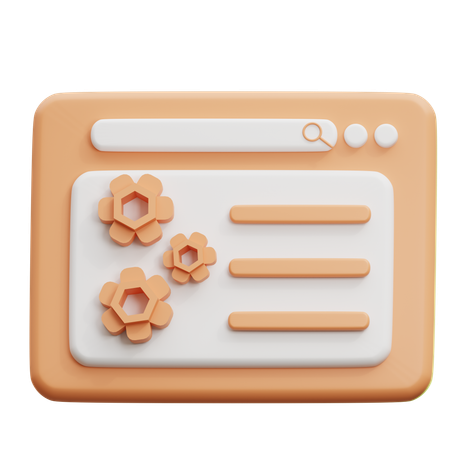 ウェブメンテナンス  3D Icon