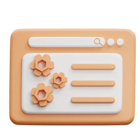 ウェブメンテナンス  3D Icon