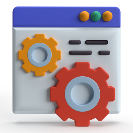 Web Maintenance  3D Icon