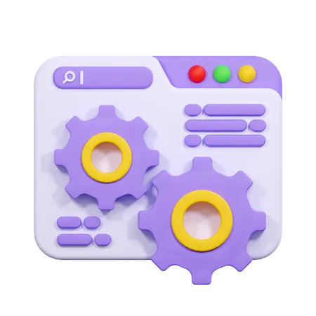 Web Maintenance  3D Icon