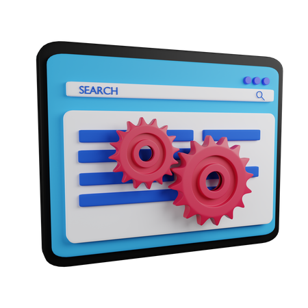 Web maintenance  3D Icon