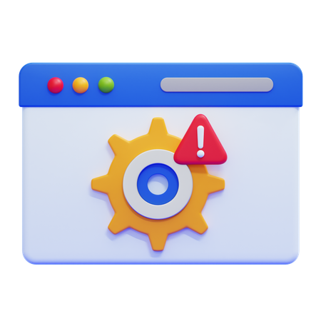 Web Maintenance  3D Icon