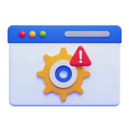 Web Maintenance  3D Icon