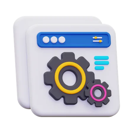 Web Maintenance  3D Icon